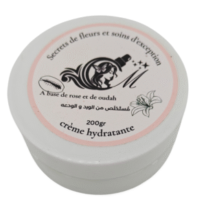 crème hydratante ouedaa et rose