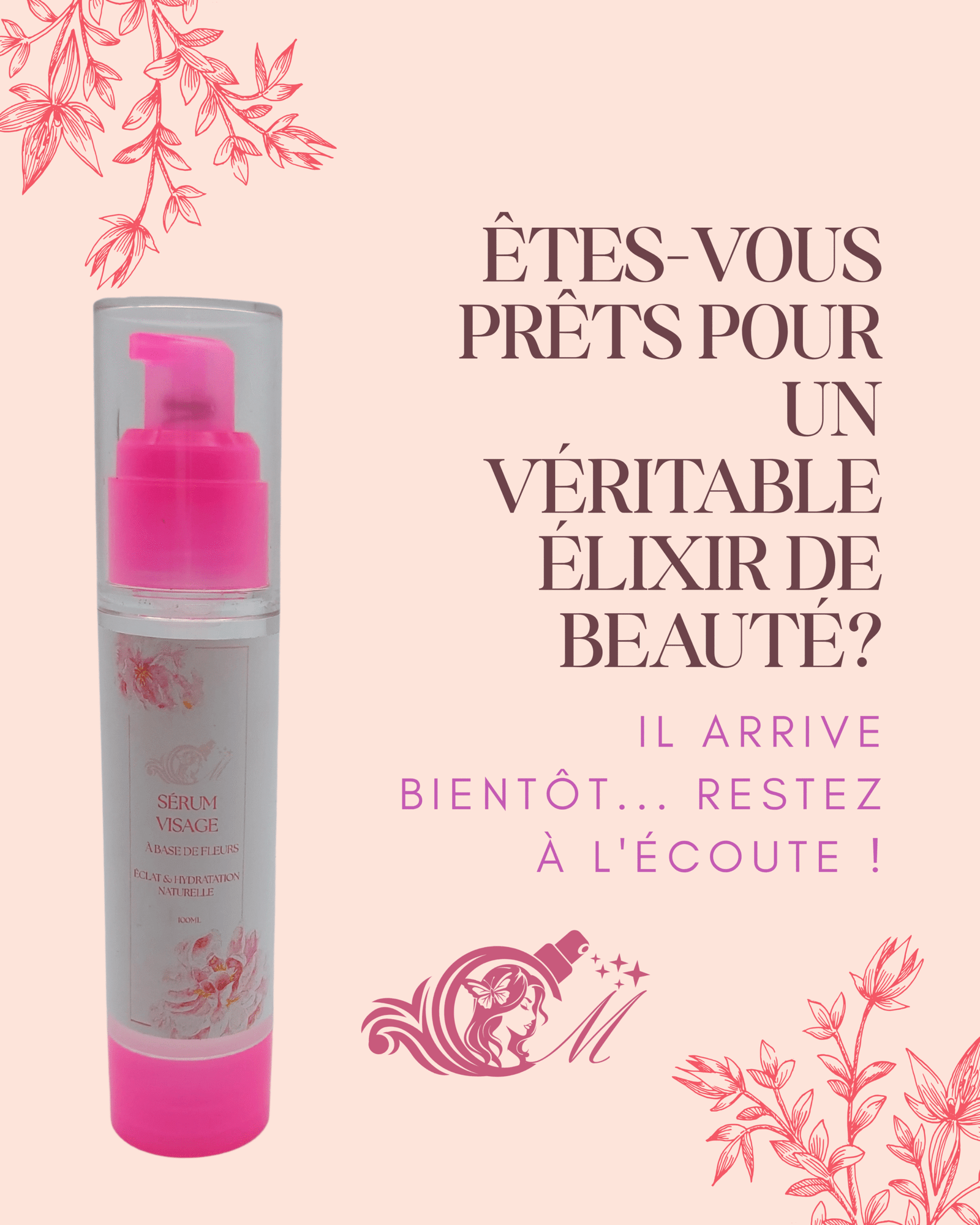 Sérum à la Rose - Texture légère et naturelle