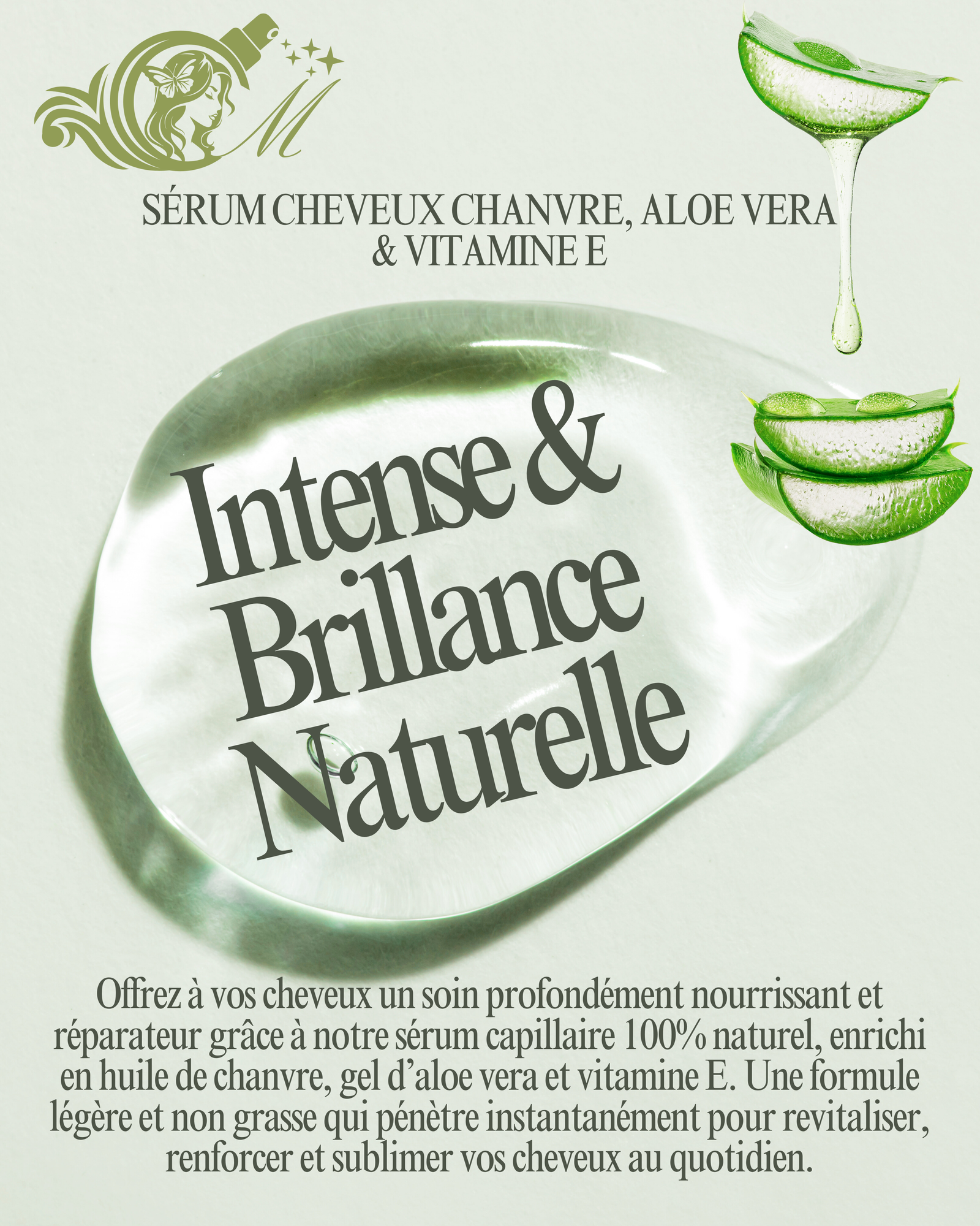 Sérum Capillaire au Chanvre – Force et Nutrition
